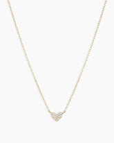 Diamond Pavé Mini Heart Necklace