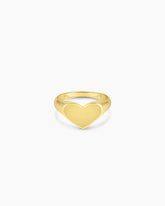 Louise Heart Signet Ring