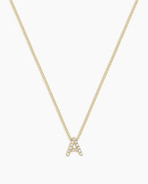 Diamond Alphabet Necklace