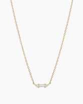 Diamond and White Sapphire Amara Necklace