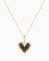 Vintage Heart Star Charm Necklace