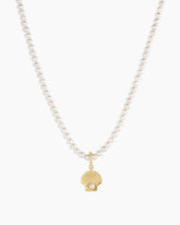 Shell Pearl Charm Necklace