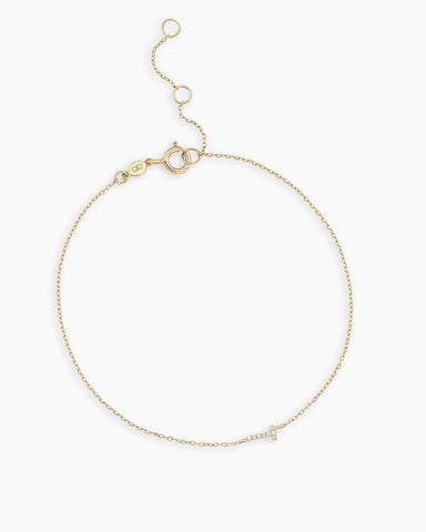 Diamond Pavé Alphabet Bracelet