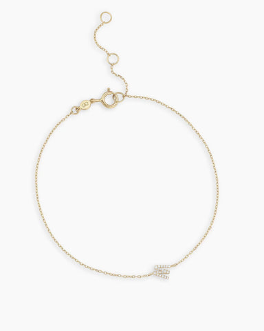 Diamond Pavé Alphabet Bracelet