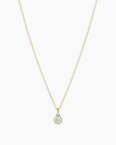 14k Gold Birthstone Necklace