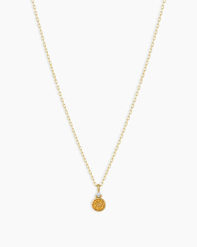 14k Gold Birthstone Necklace