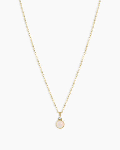 14k Gold Birthstone Necklace