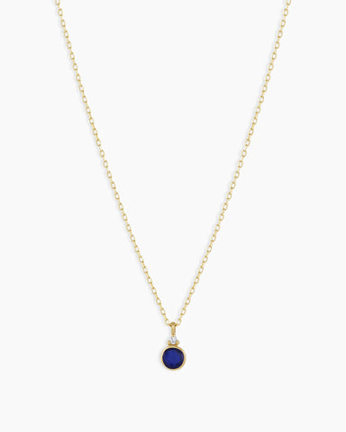 14k Gold Birthstone Necklace