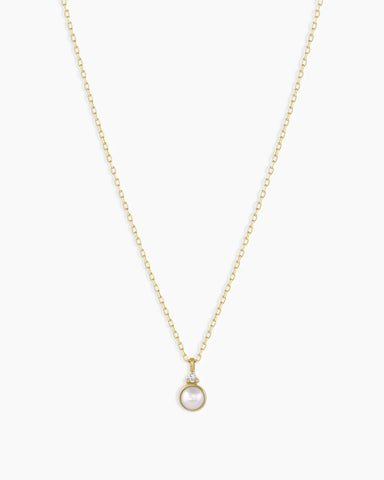 14k Gold Birthstone Necklace