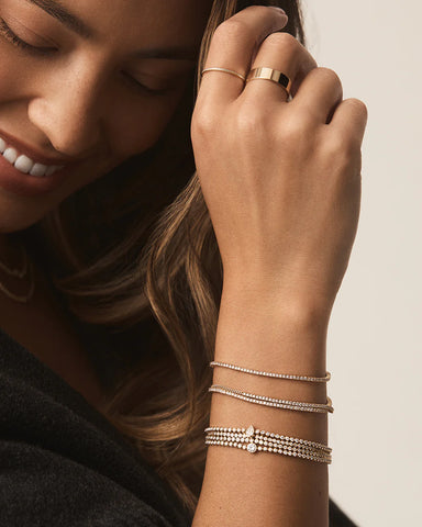 Lab Grown Diamond Circle Tennis Bracelet