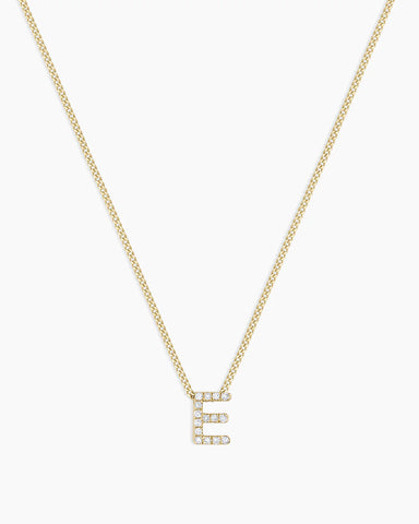 Diamond Alphabet Necklace