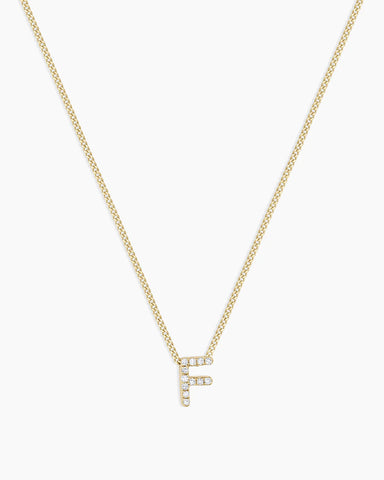 Diamond Alphabet Necklace