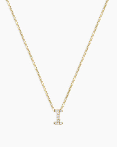 Diamond Alphabet Necklace