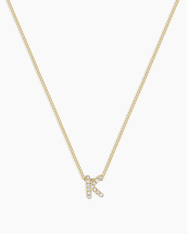 Diamond Alphabet Necklace
