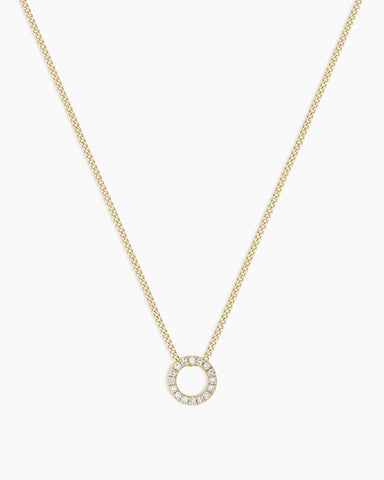 Diamond Alphabet Necklace