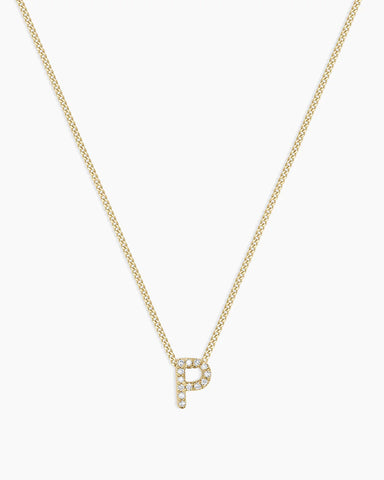 Diamond Alphabet Necklace