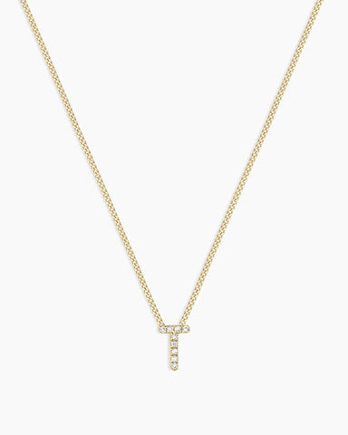 Diamond Alphabet Necklace