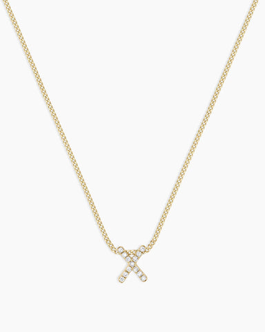 Diamond Alphabet Necklace