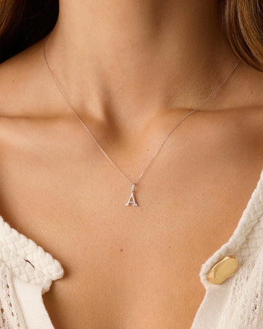 Diamond Vintage Alphabet Charm