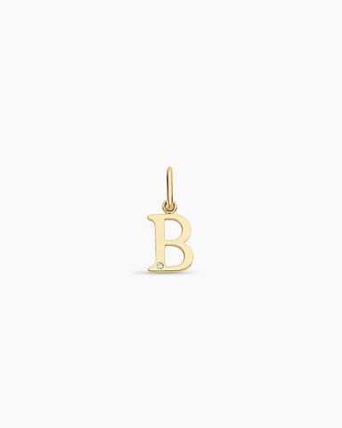 Diamond Vintage Alphabet Charm