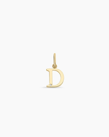 Diamond Vintage Alphabet Charm