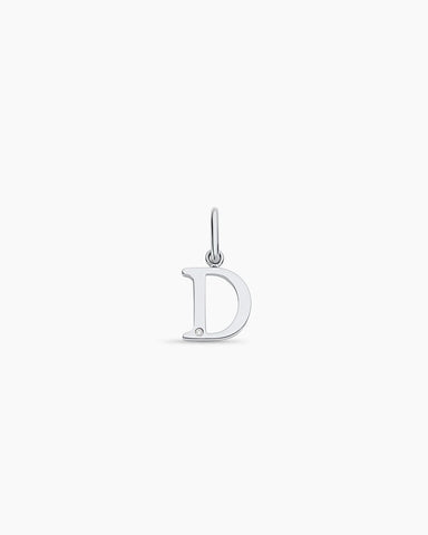 Diamond Vintage Alphabet Charm