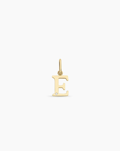 Diamond Vintage Alphabet Charm