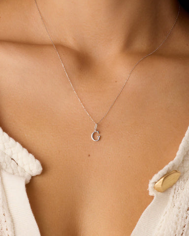 Diamond Vintage Alphabet Charm