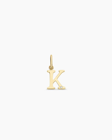 Diamond Vintage Alphabet Charm
