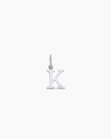 Diamond Vintage Alphabet Charm