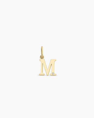 Diamond Vintage Alphabet Charm