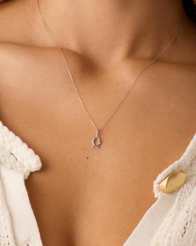 Diamond Vintage Alphabet Charm