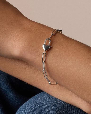 Heart Padlock Bracelet
