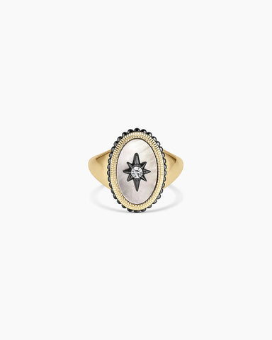 Vintage Burst Coin Ring