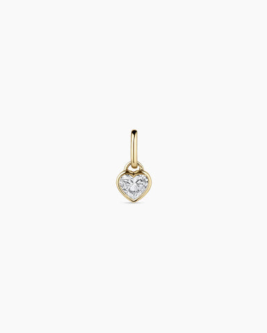 Lab Grown Diamond Heart Charm