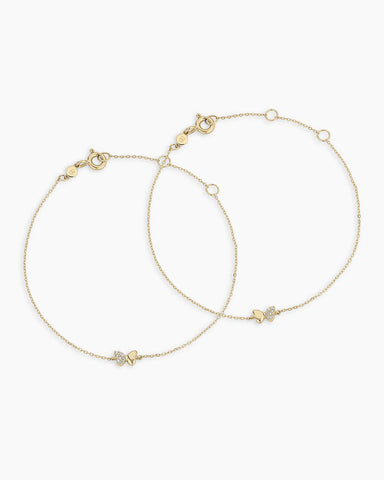 Diamond Bond Butterfly Bracelet