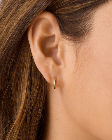 14k Gold Everyday Single Huggie