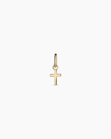 14k Gold Cross Charm