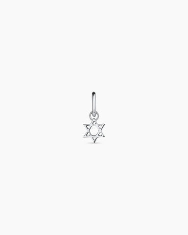 14k Gold Star of David Charm