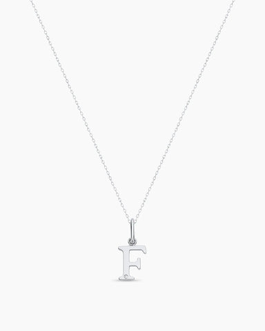 Diamond Vintage Alphabet Charm Necklace