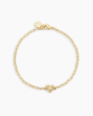 Birthstone Heart Bracelet