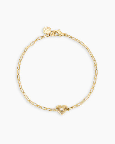 Birthstone Heart Bracelet
