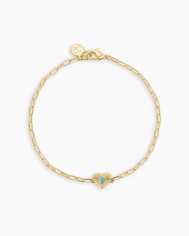 Birthstone Heart Bracelet