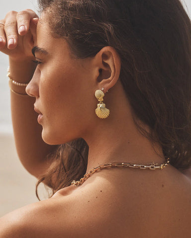 Shell Drop Earrings