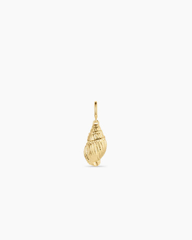 Gold Tulip Shell Parker Charm