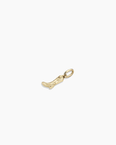 14k Gold Cowboy Boot Charm