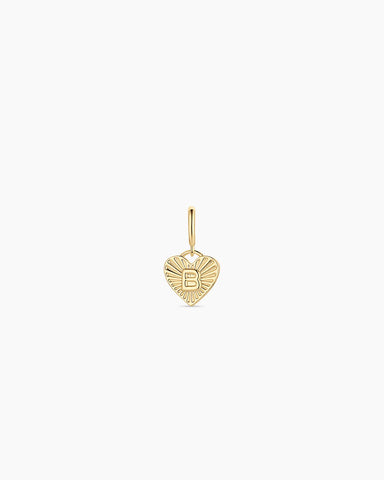 Vintage Heart Alphabet Parker Charm