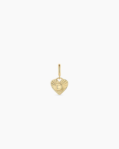 Vintage Heart Alphabet Parker Charm