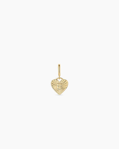 Vintage Heart Alphabet Parker Charm