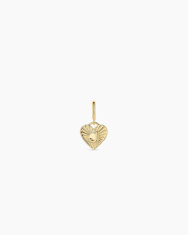Vintage Heart Alphabet Parker Charm